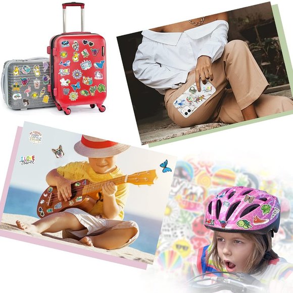 3/$100 NEW! 40 Count VARIETY PACK OF VINYL STICKERS Waterproof Stickers 2-3" DIY - Picture 8 of 12